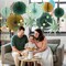 Sage Green Party Decorations, Hanging Paper Fans Circle Garland Paper Lanterns St Patrick's Day Party Supplies, Sage Green Themed Graduation Birthday Wedding Bridal Neutral Baby Shower Decor